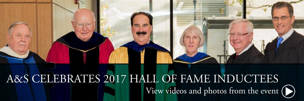 2017 Hall of Fame | College of Arts & Sciences